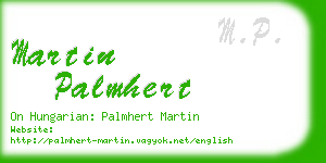 martin palmhert business card